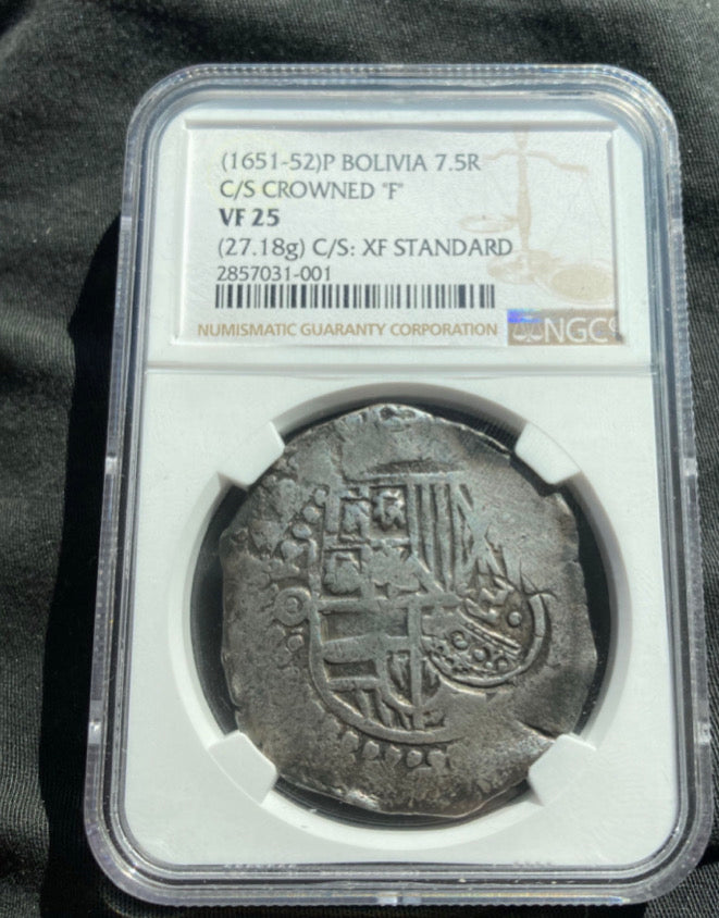Ship wreck Bolivia 1600s coin NGC