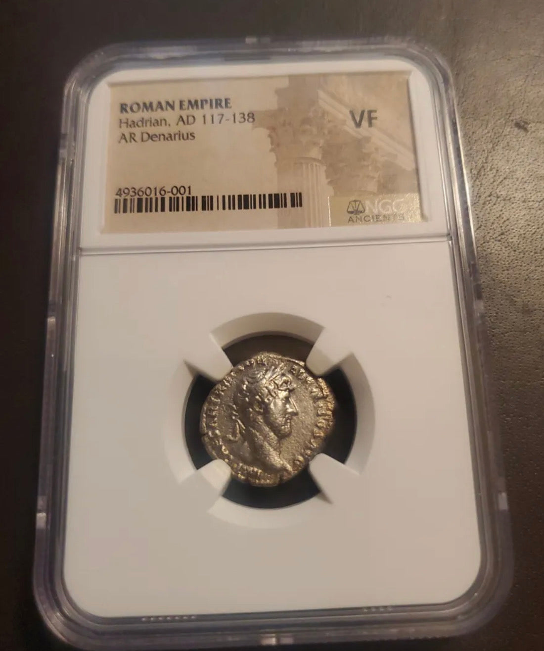Roman Coin Hardian 117 AD